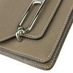 Hermes Coin Case Roulis Slim Etoupe Chevrumizol Silver — view 5