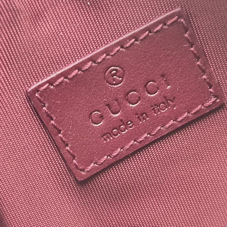 Gucci Coin Case GG Supreme Cat Shape Bold Beige Leather Gold — view 7