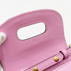 Gucci Handbag Bamboo Line Pink Calf 3Way — view 9