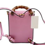 Gucci Handbag Bamboo Line Pink Calf 3Way — view 2