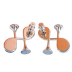 Hermes Earrings Col Black Silver Stainless Steel — view 2