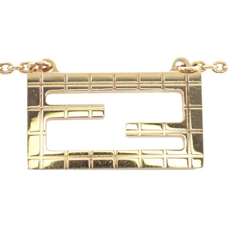 Fendi Necklace Is Gold Metal — view 2