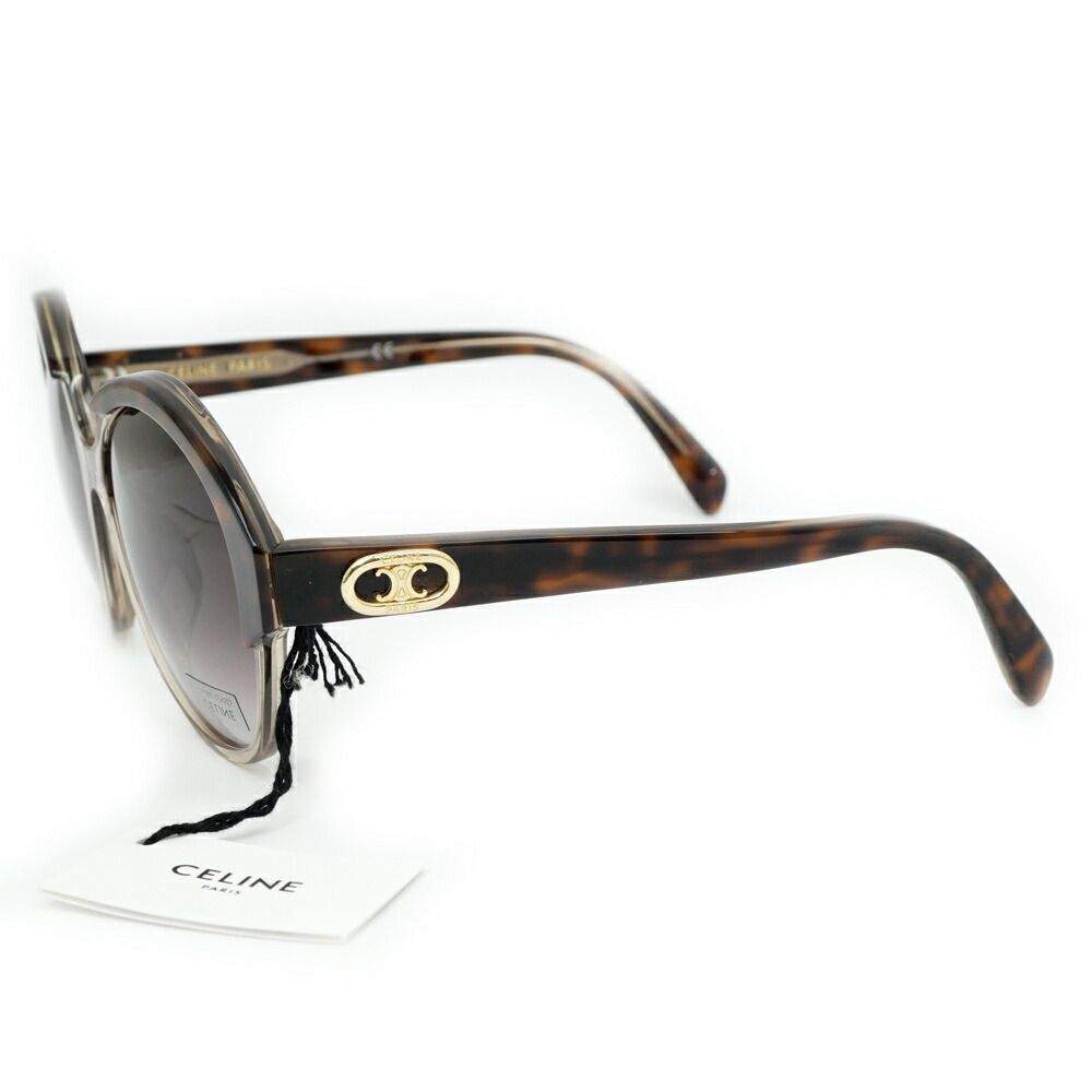 Celine Sunglasses Clear Brown Gold Eyewear — view 4