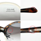 Celine Sunglasses Clear Brown Gold Eyewear — view 9