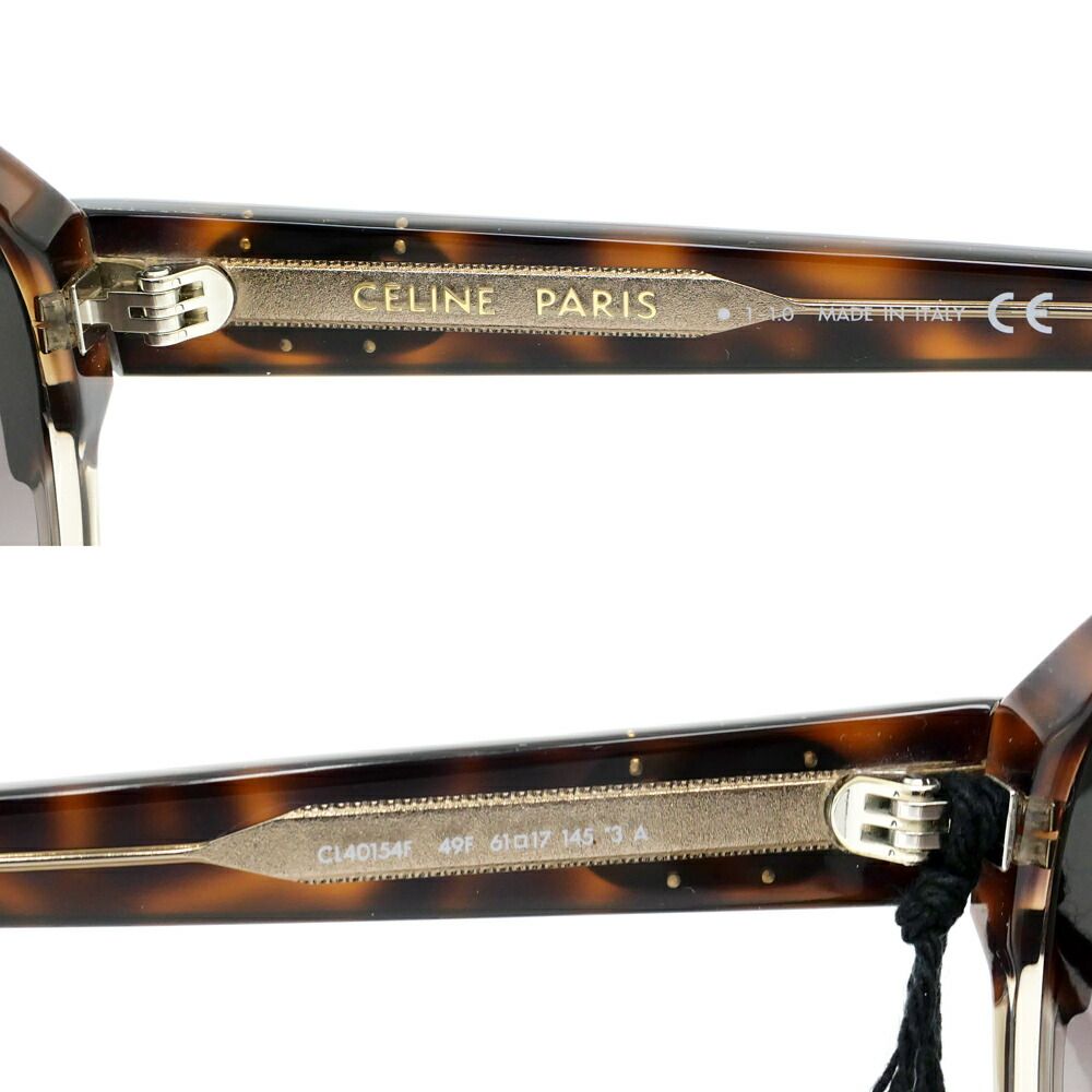 Celine Sunglasses Clear Brown Gold Eyewear — view 6