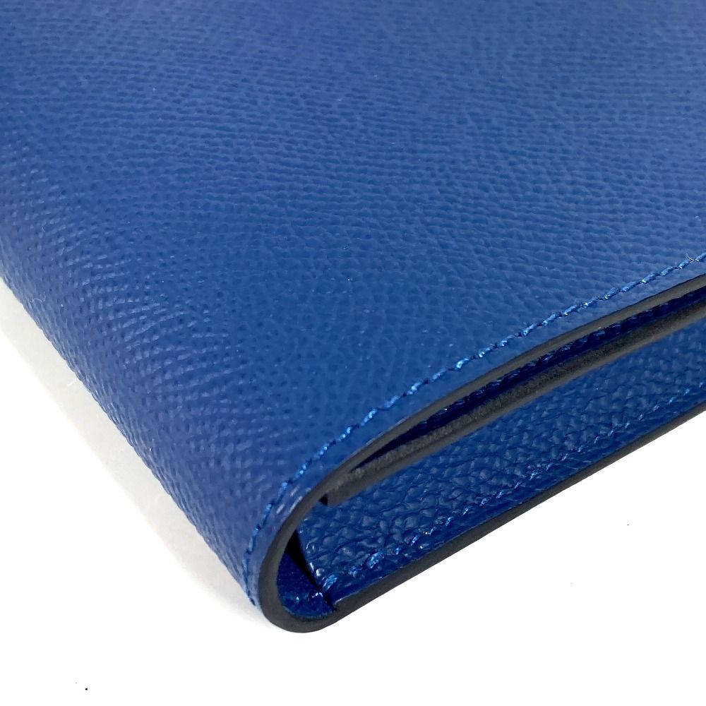 Hermes Long Wallet New-h Passant Toutemman Epsom Deep Blue — view 7