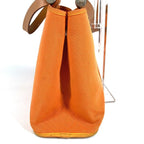 Hermes Tote Kabak Elan PM Canvas Leather Orange — view 2