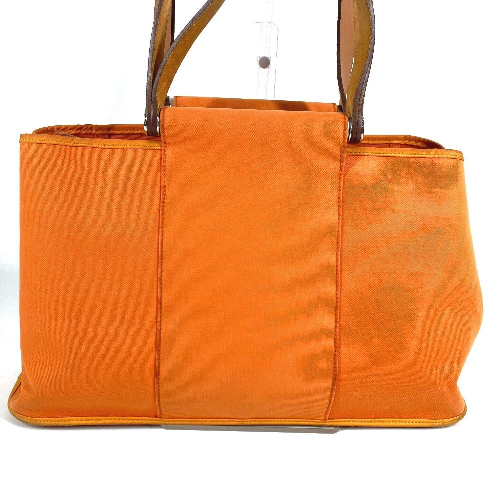 Hermes Tote Kabak Elan PM Canvas Leather Orange — view 3