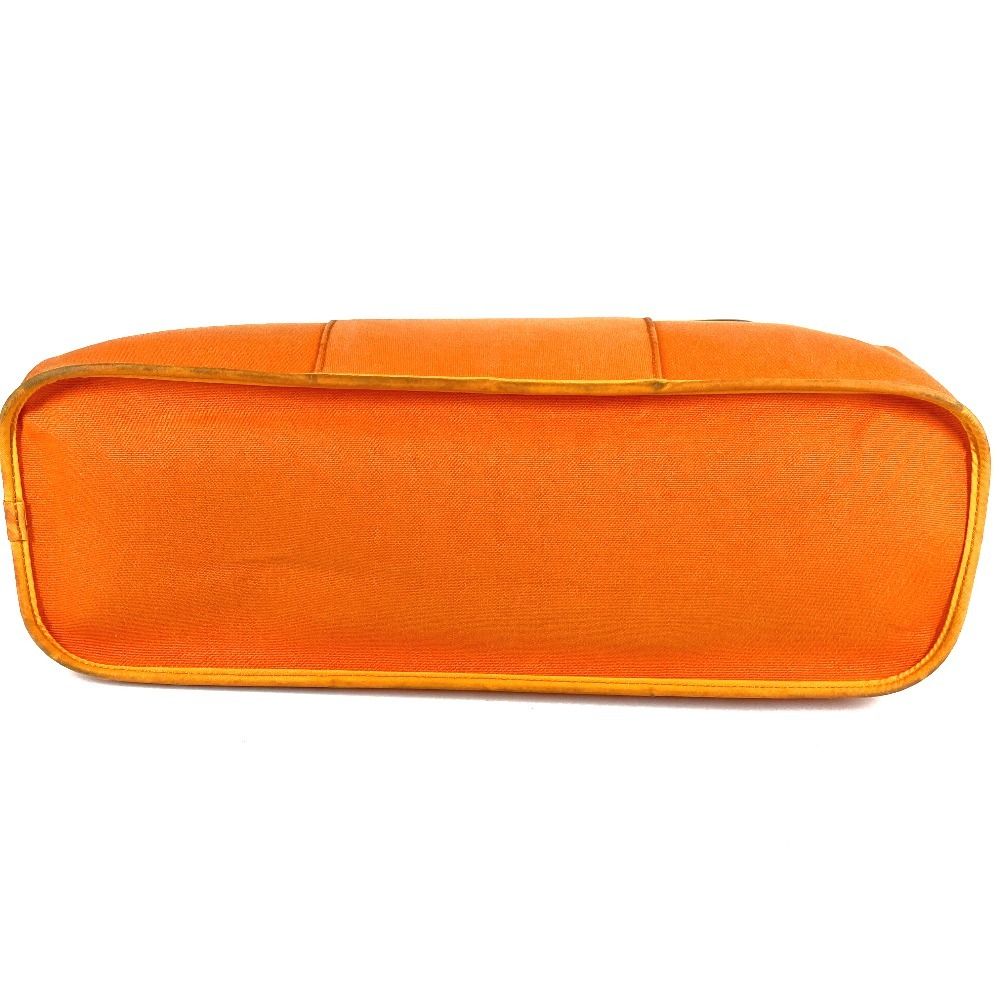 Hermes Tote Kabak Elan PM Canvas Leather Orange — view 6