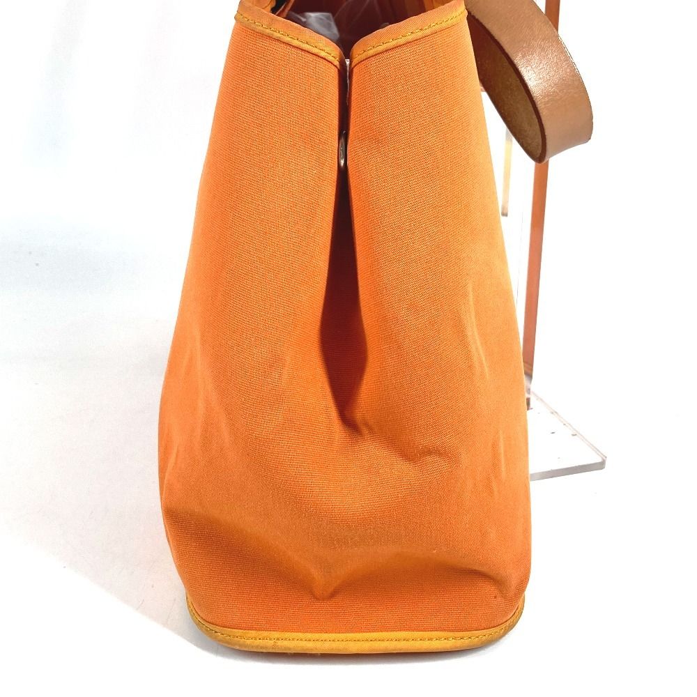 Hermes Tote Kabak Elan PM Canvas Leather Orange — view 5