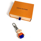 Louis Vuitton Key Holder Bag Charm Gaston Jim Metal White — view 3