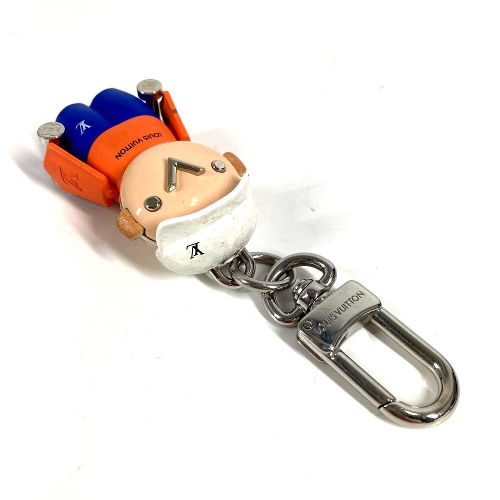 Louis Vuitton Key Holder Bag Charm Gaston Jim Metal White — view 5