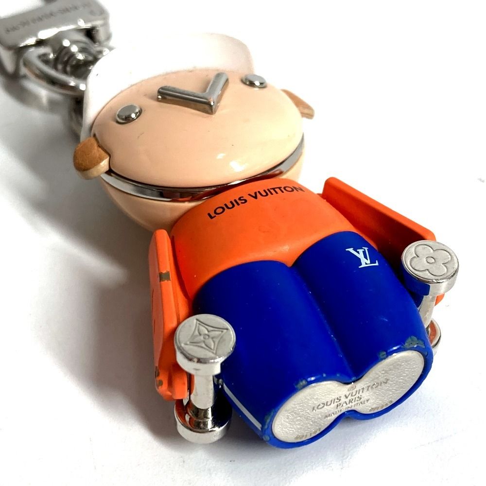 Louis Vuitton Key Holder Bag Charm Gaston Jim Metal White — view 2