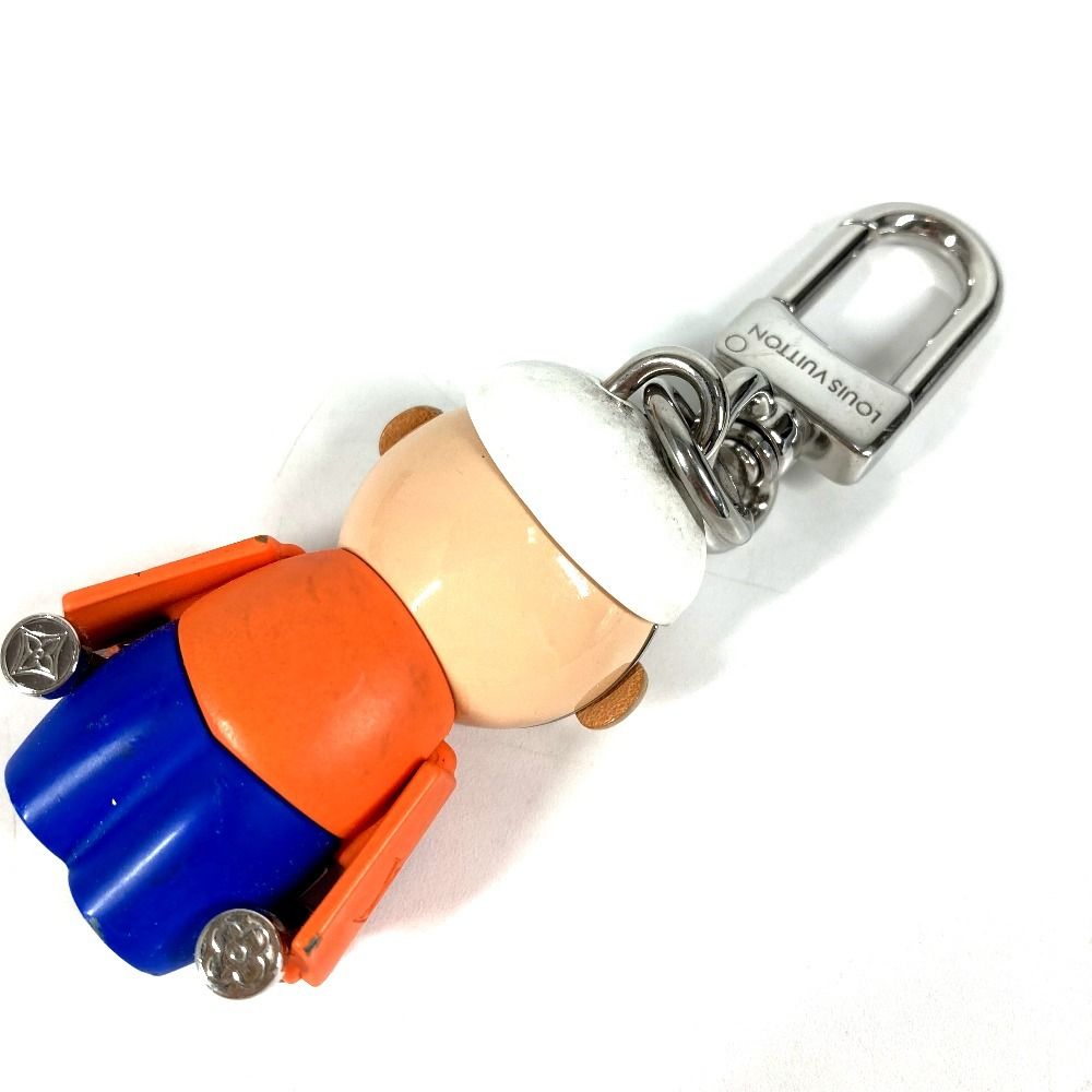 Louis Vuitton Key Holder Bag Charm Gaston Jim Metal White — view 6