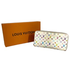 Louis Vuitton Zippy Long Wallet Monogram Multicolor Canvas White — view 2