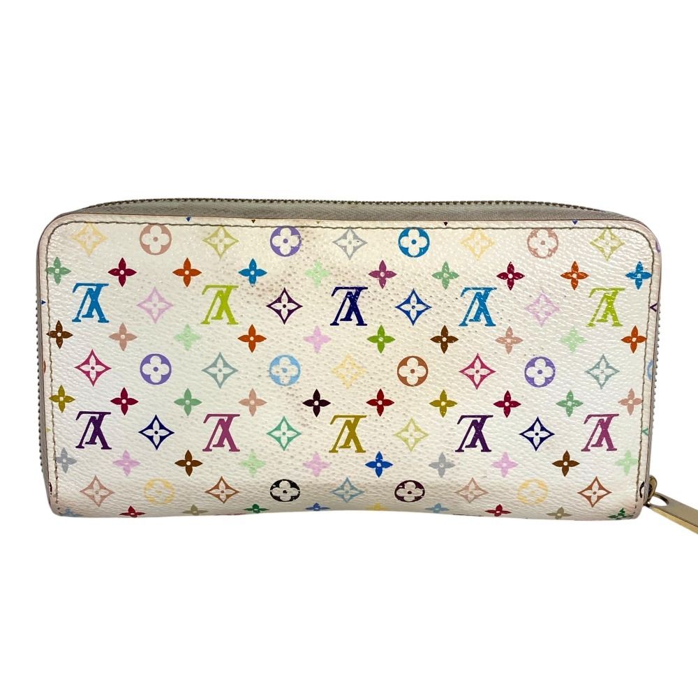 Louis Vuitton Zippy Long Wallet Monogram Multicolor Canvas White — view 7