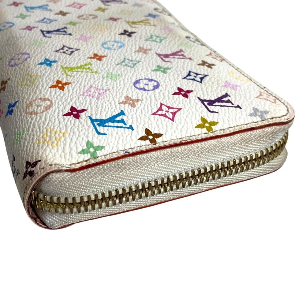 Louis Vuitton Zippy Long Wallet Monogram Multicolor Canvas White — view 3