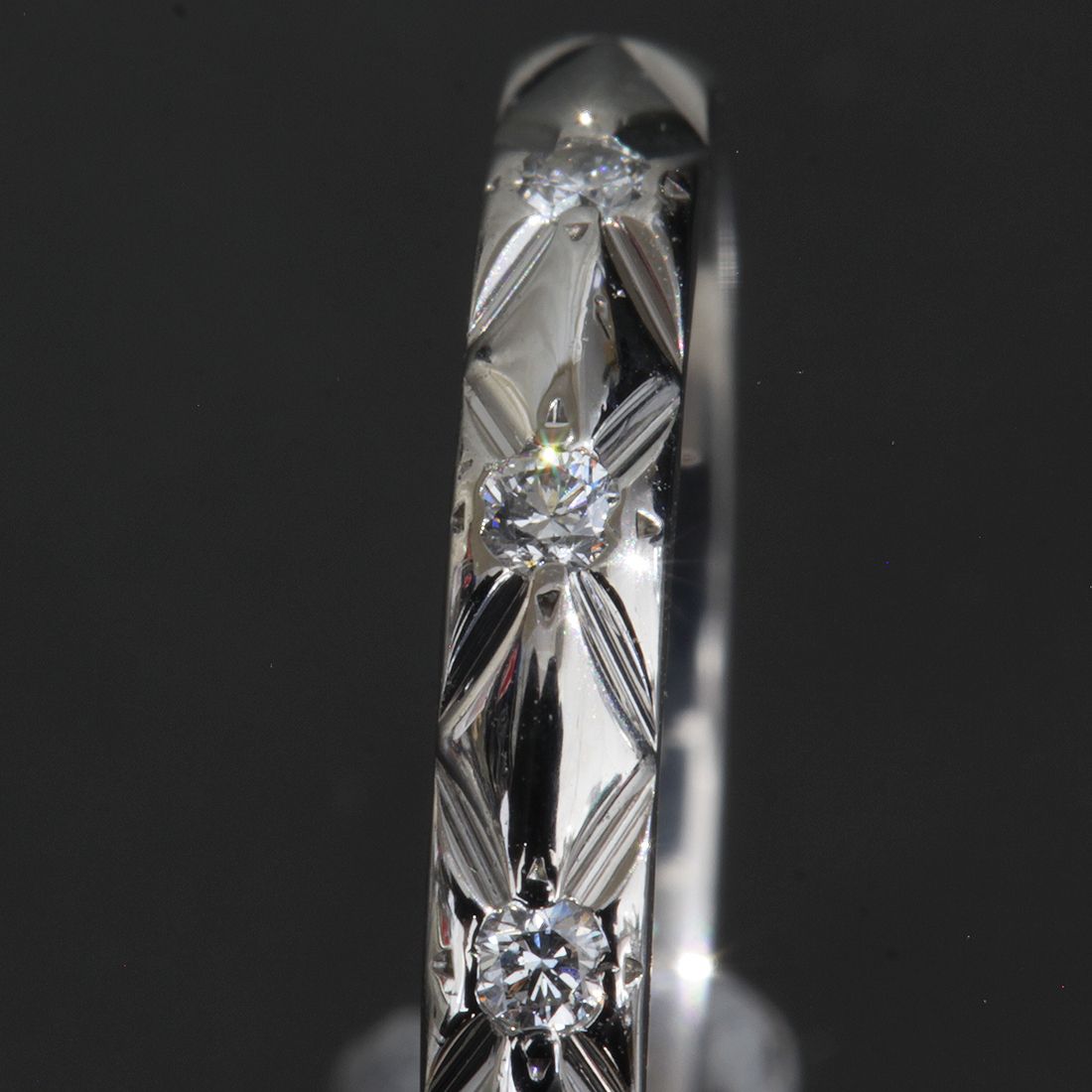 Chanel Quilted Diamond Ring — view 2