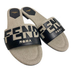 Fendi Slide Sandals Black — view 5