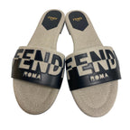 Fendi Slide Sandals Black — view 3