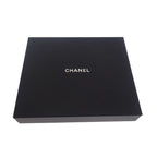 Chanel Logo Muffler CC Wool Silk Black Scarf — view 9