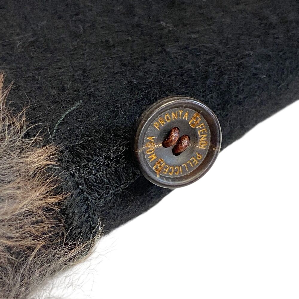 Fendi Muffler Black Scarf — view 7