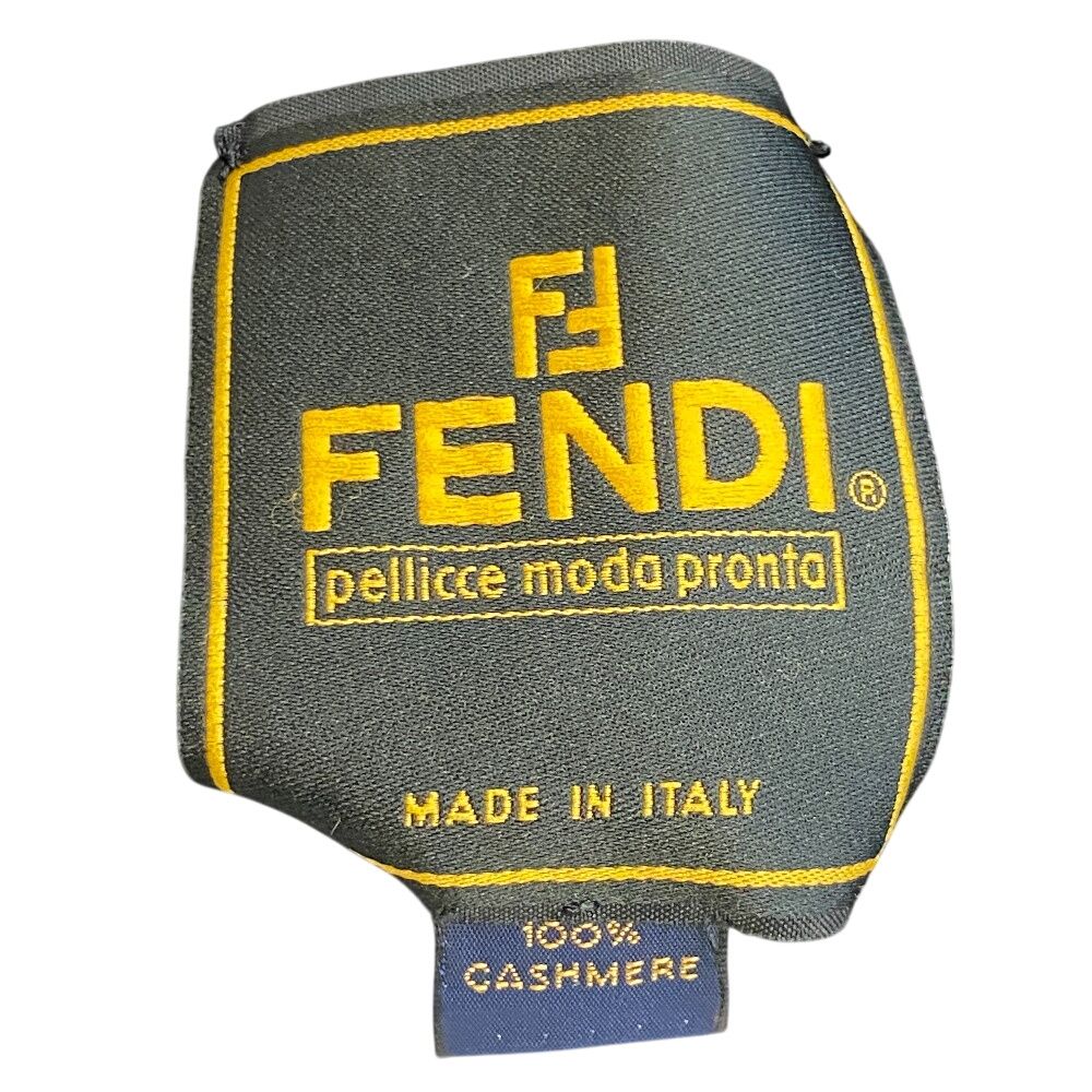 Fendi Muffler Black Scarf — view 8