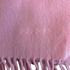 Hermes Large Fringe Muffler Shawl Scarf — view 5