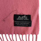 Hermes Large Fringe Muffler Shawl Scarf — view 7