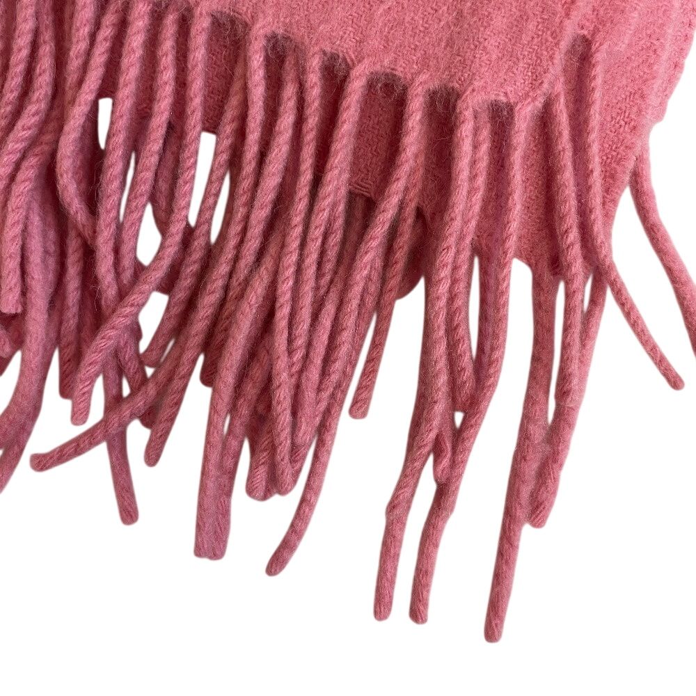 Hermes Large Fringe Muffler Shawl Scarf — view 3