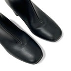 Hermes Defile Short Boots Shoes Leather Black Stitching — view 9