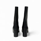 Hermes Defile Short Boots Shoes Leather Black Stitching — view 5