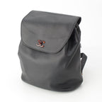 Chanel Leather CC Logo Tortie Shell Turnlock Backpack Black — view 2