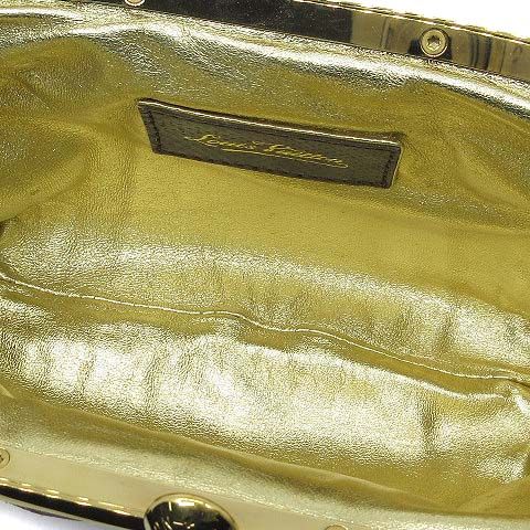 Louis Vuitton Monogram Satin Ommonier Clasp Chain Bag Brown Gold — view 7