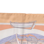 Hermes Carre 90 Friends of the Sea Compagnons de Mer Silk Orange Pastel Purple — view 3