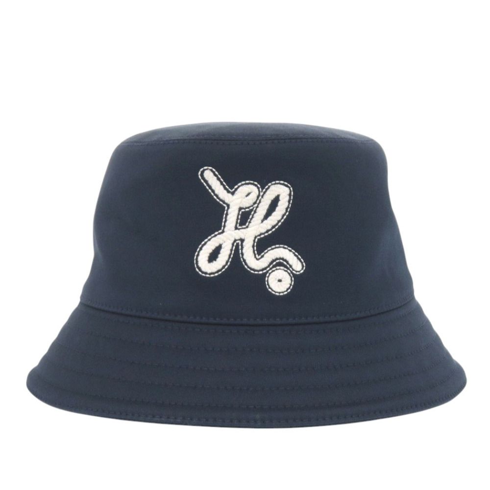 Hermes Harper Nautic Bucket Hat Cotton Blue Berry Navy — view 3