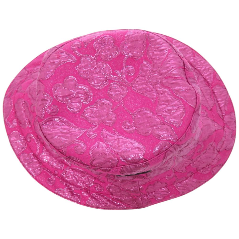 Gucci Metallic Jaca Drivable Bucket Hat Pink — view 5