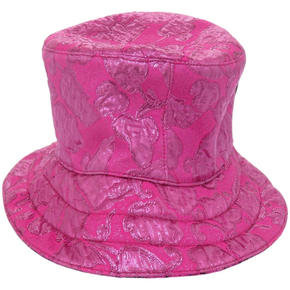 Gucci Metallic Jaca Drivable Bucket Hat Pink — view 3