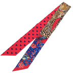 Hermes Heart Twilly Jungle Love Silk Rouge Marine Fauve Scarf — view 2