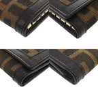 Fendi Zucca Canvas Leather Brown 6 Key Case — view 4