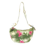 Celine Vintage Botanical Flower Print Shoulder Bag White — view 2