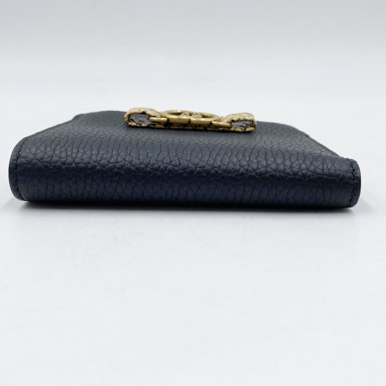 Gucci Wallet Interlocking Black Leather Bifold — view 3