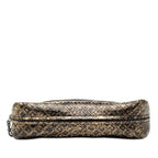 Bottega Veneta Intreccio Mirage Chain Shoulder Bag Black Gold Leather — view 3