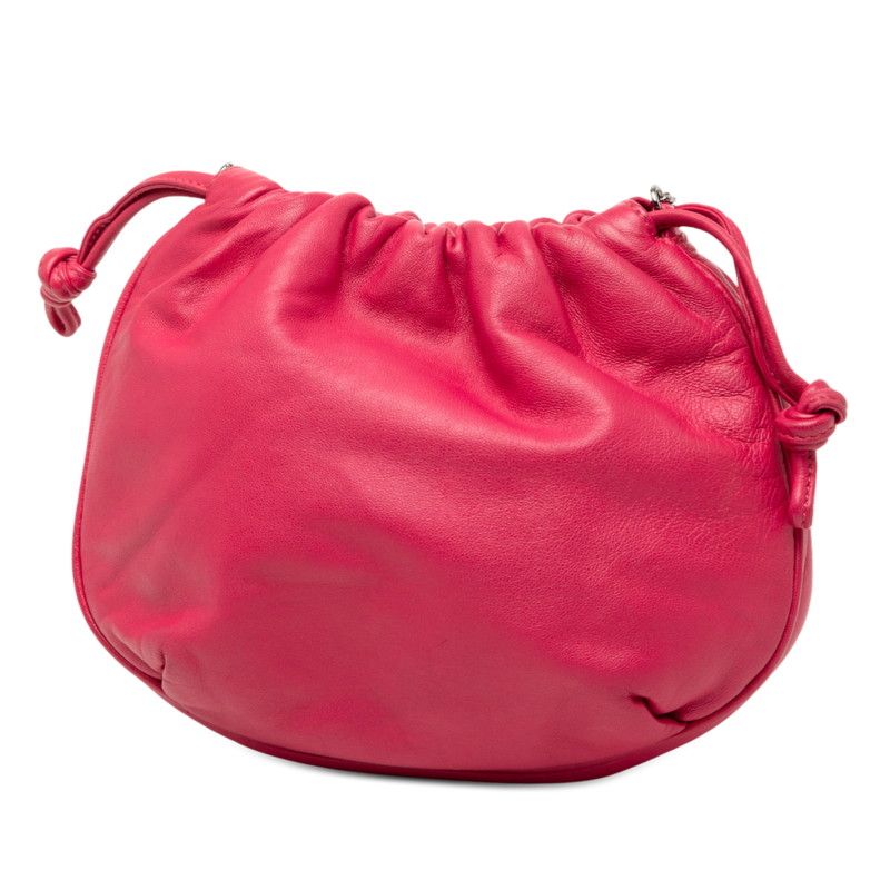 Loewe Anagram Drawstring Chain Shoulder Bag Pink Leather — view 2
