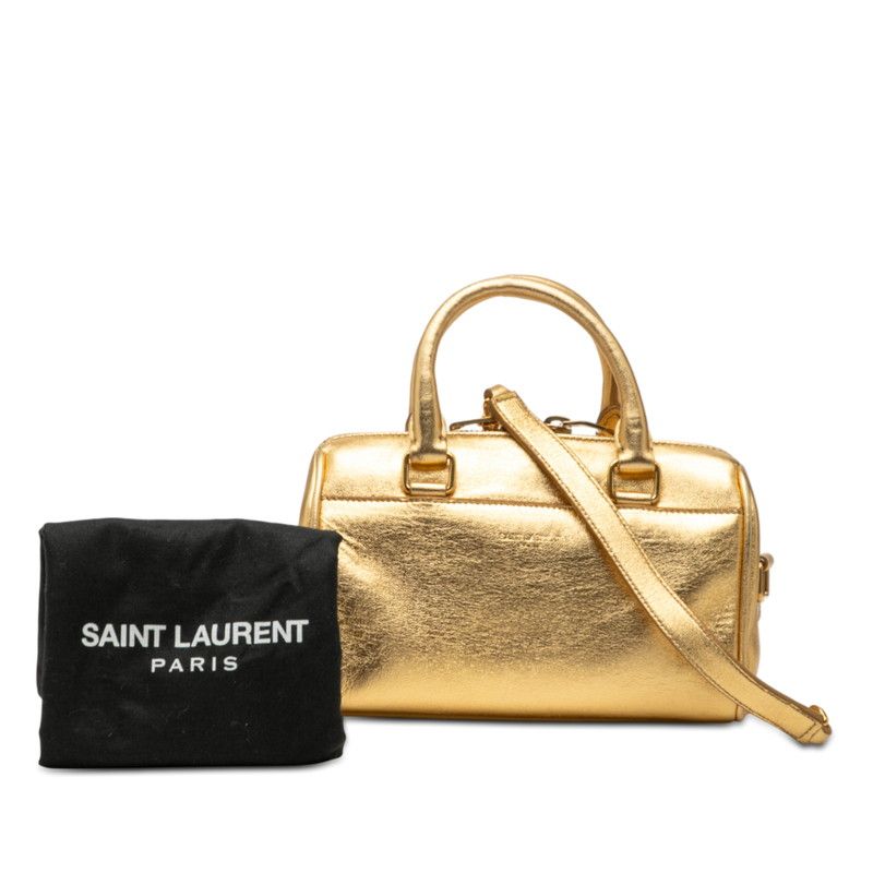 Saint Laurent Baby Duffle 2-Way Shoulder Bag Gold Leather — view 7