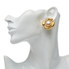 Chanel CC Logo Faux Pearl Metal — view 6