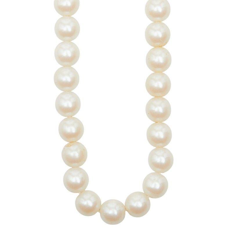 Dior Pearl Necklace Faux Plated — view 3