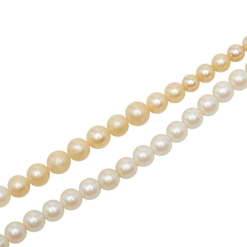 Dior Pearl Necklace Faux Plated — view 5