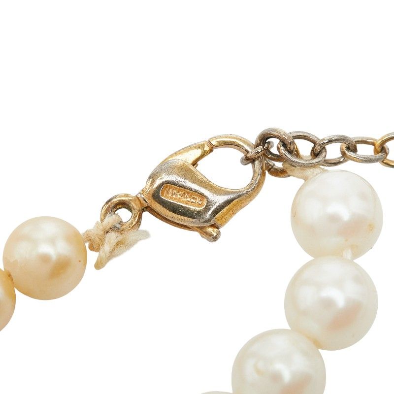 Dior Pearl Necklace Faux Plated — view 7