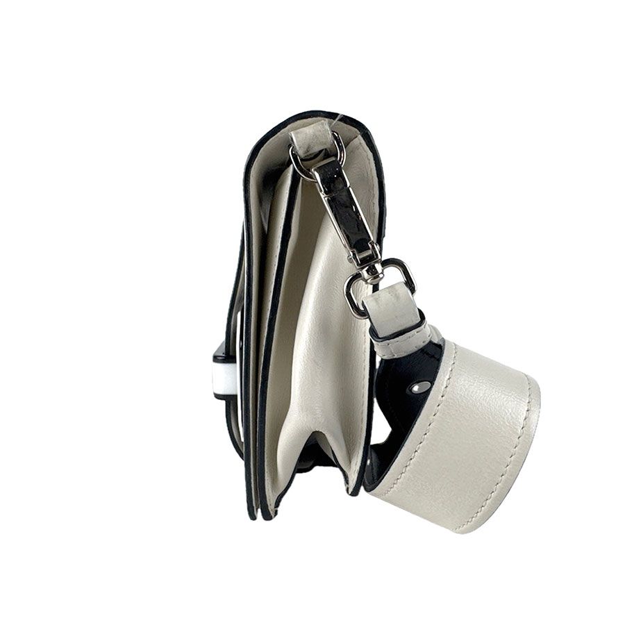 Prada Shoulder Bag Leather Ivory — view 2